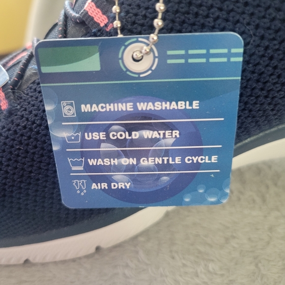 Sketchers Ultra-Squishy Memory Foam Washable Sneaker Pink Navy SZ 11 Women - Picture 10 of 11